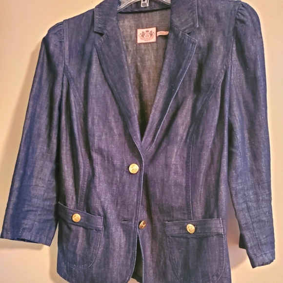Juicy Couture Denim Blazer - Picture 2 of 7